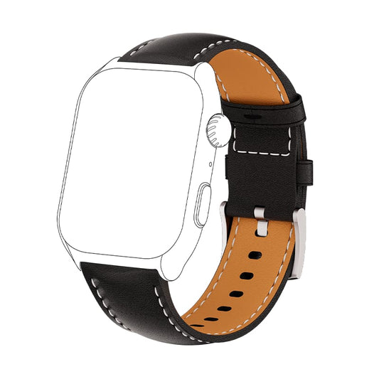 Universal 22mm Svart läderarmband